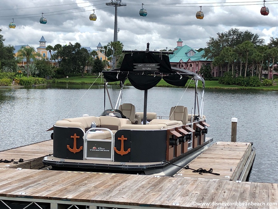 Pirate Boat and Disney Skyliner 